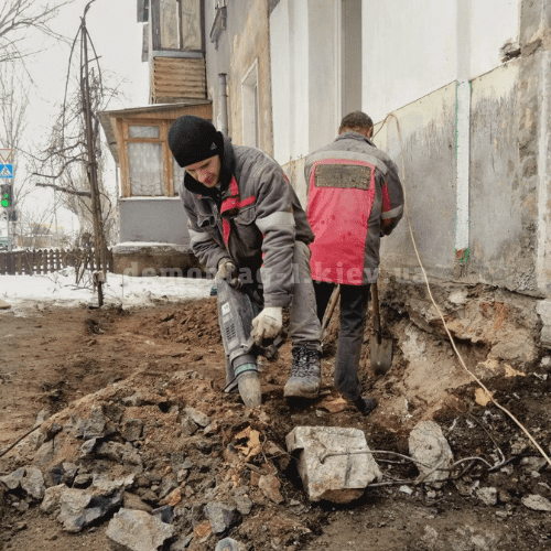 Демонтаж трубы
